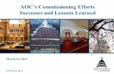 AOC’s Commissioning Efforts Successes and Lessons Learned