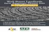 Wall Street Landlords turn American Dream into a Nightmare