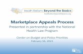 Marketplace Appeals Process