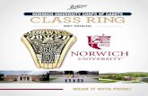 Norwich University Corps of Cadets Class Ring 2021 Catalog