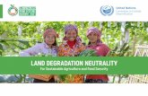 Land degradation neutraLity - UNCCD
