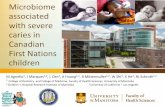 Microbiome associated with severe caries in First Nations