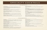 specialty cocktails - Falls Avenue Resort
