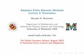 Adaptive Finite Element Methods Lecture 4: Extensions
