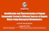 Identification and Characterization of Organic Compounds ...