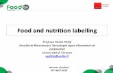 Food and nutrition labelling