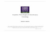 Sophia Theological Seminary Catalog