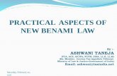 PRACTICAL ASPECTS OF NEW BENAMI LAW - WIRC-ICAI