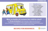 Readiness is What can families do to prepare their child ...