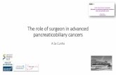 The role of surgeon in advanced pancreaticobiliary cancers