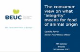 The consumer view on what - Animal Taskforce