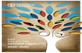 FAO Policy on Gender Equality 2020 2030