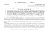 RAYMOND JAMES FINANCIAL REPORTS SECOND QUARTER …
