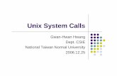 Unix System Calls [相容模式] - ntnu.edu.tw