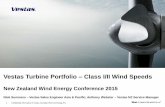 Vestas Turbine Portfolio Class I/II Wind Speeds