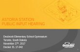 ASTORIA STATION PUBLIC INPUT HEARING - puc.sd.gov
