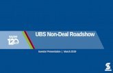 UBS Non-Deal Roadshow - Sonoco