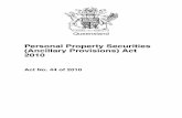 Personal Property Securities (Ancillary Provisions) Act 2010