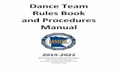Dance Team Rules Book - Minnesota State High School League