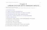 LINEAR SYSTEM WITH RANDOM INPUTS Chapter 8 ... - …