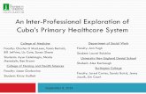 An Inter-Professional Exploration of Cuba’s Primary ...