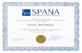 130415 Nancy Boudreau SPANA Member Certificate