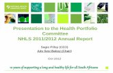 Presentation to the Health Portfolio Committee NHLS 2011 ...