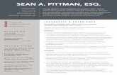 SEAN A. PITTMAN, ESQ. - Presidential Search
