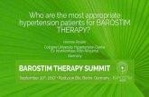 Who are the most appropriate ... - BAROSTIM THERAPY