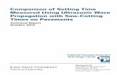 Comparison of Setting Time Measured Using Ultrasonic Wave ...