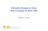 Climate Change in Asia: Key Findings of IPCC AR5