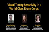Visual Timing Sensitivity in a World Class Drum Corps