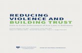 REDUCING VIOLENCE AND BUILDING TRUST
