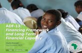 ADF-13: Financing Framework and Long-Term Financial …