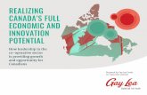 REALIZING CANADA’S FULL ECONOMIC AND INNOVATION …