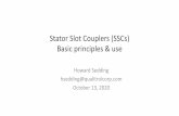 Stator Slot Couplers (SSCs) Basic principles & use