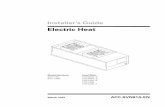 Installer's Guide Electric Heat, BAYHTRM, BAYHTRL