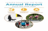 LEADER DOGS FOR THE BLIND Annual Report
