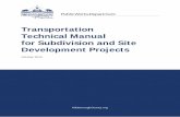 Transportation Technical Manual for Subdivision and Site ...
