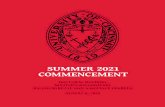 University of Cincinnati Commencement Program Summer …