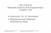 ME 370/570 Materials Science and Engineering-I Chapter ...