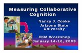 Measuring Collaborative Measuring Collaborative Cognition