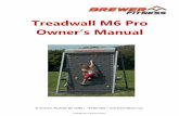 Treadwall M6 Pro Owner’s Manual - Brewer Fitness