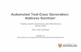 Automated Test-Case Generation: Address Sanitizer
