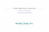 CSM-400 User's Manual - Moxa