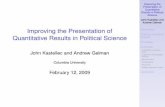 Improving the Presentation of Quantitative Results in ...