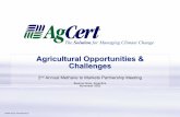 Agricultural Opportunities & Challenges