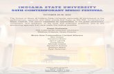 INDIANA STATE UNIVERSITY 54TH CONTEMPORARY MUSIC …