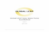 Global LEAP Solar Water Pump Test Method