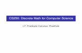 CS250: Discrete Math for Computer Science